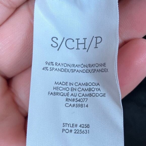 CAbi Womens Shirt Gray Collared V Neck Long Sleeve 4258 Stretch Small - Picture 7 of 12